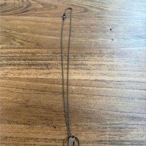 Guinness Ireland Harp cut coin Layered Double Circle Pendant Necklace